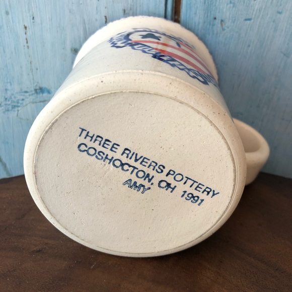 Artisan hand-made and painted patriotic coffee mug - Picture 3 of 3